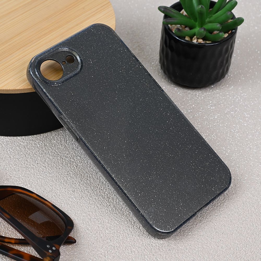 Maska za Apple iPhone 16e — Sparkle Dust, siva