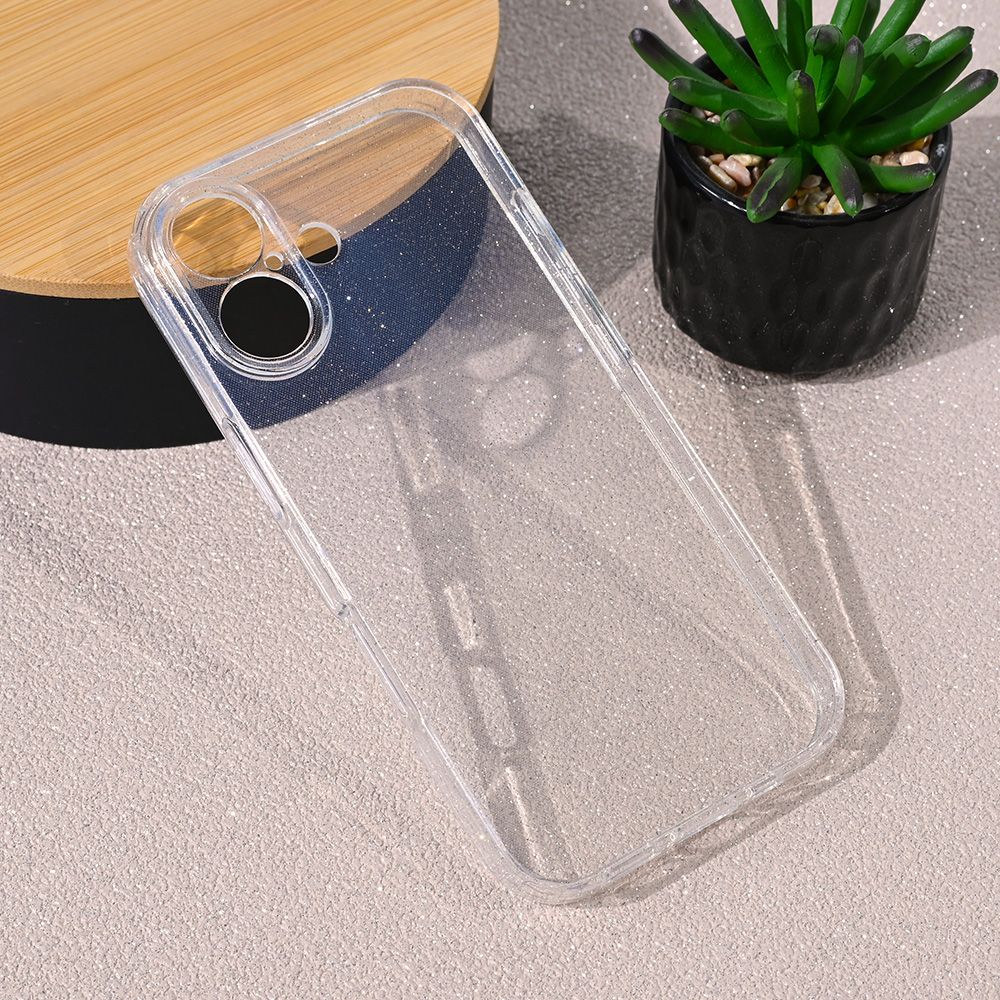 Maska za Apple iPhone 17 — Sparkle Dust, transparent