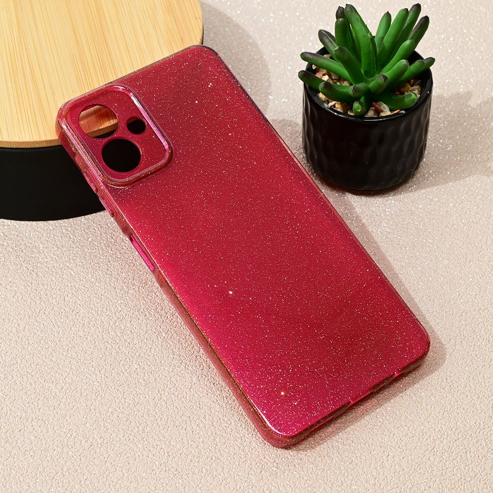Maska za Samsung Galaxy A06 5G — Sparkle Dust, bordo