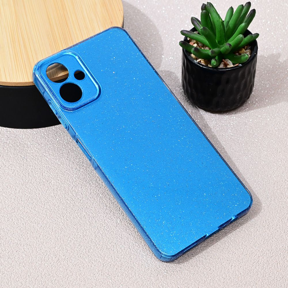 Maska za Samsung Galaxy A06 5G — Sparkle Dust, plava
