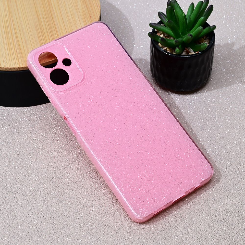 Maska za Samsung Galaxy A06 5G — Sparkle Dust, roze
