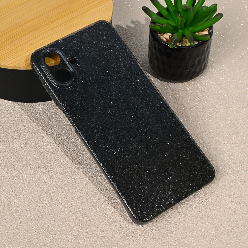 Maska za Samsung Galaxy A07 — Sparkle Dust, crna