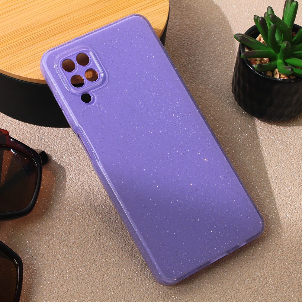 Maska za Samsung Galaxy A12 — Sparkle Dust, ljubicasta
