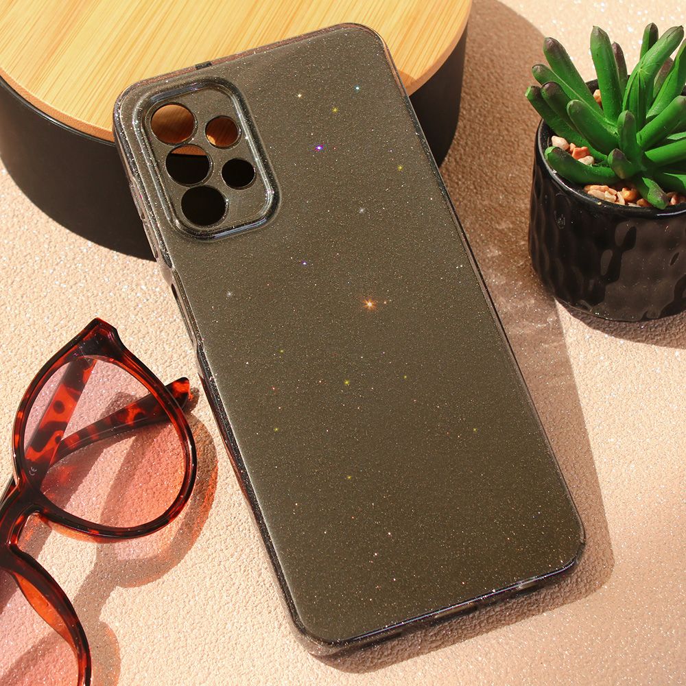 Maska za Samsung Galaxy A13 4G — Sparkle Dust, crna
