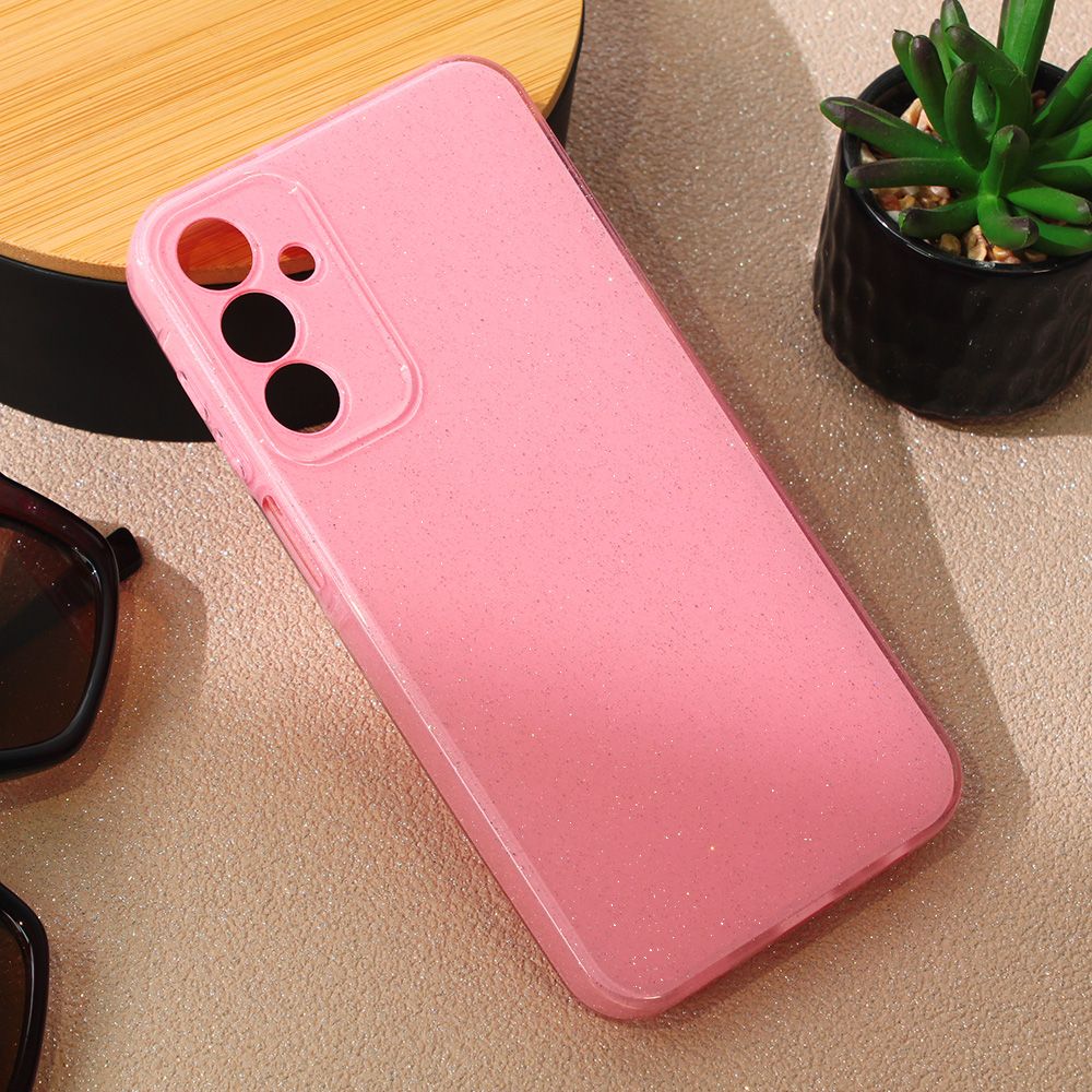Maska za Samsung Galaxy A15 5G — Sparkle Dust, roze