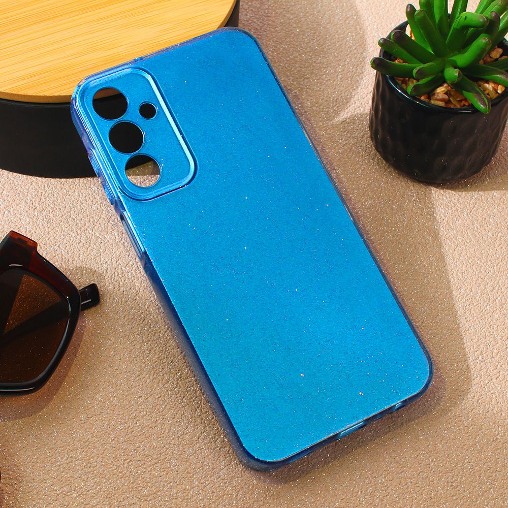 Maska za Samsung Galaxy A15 5G — Sparkle Dust, svetlo plava