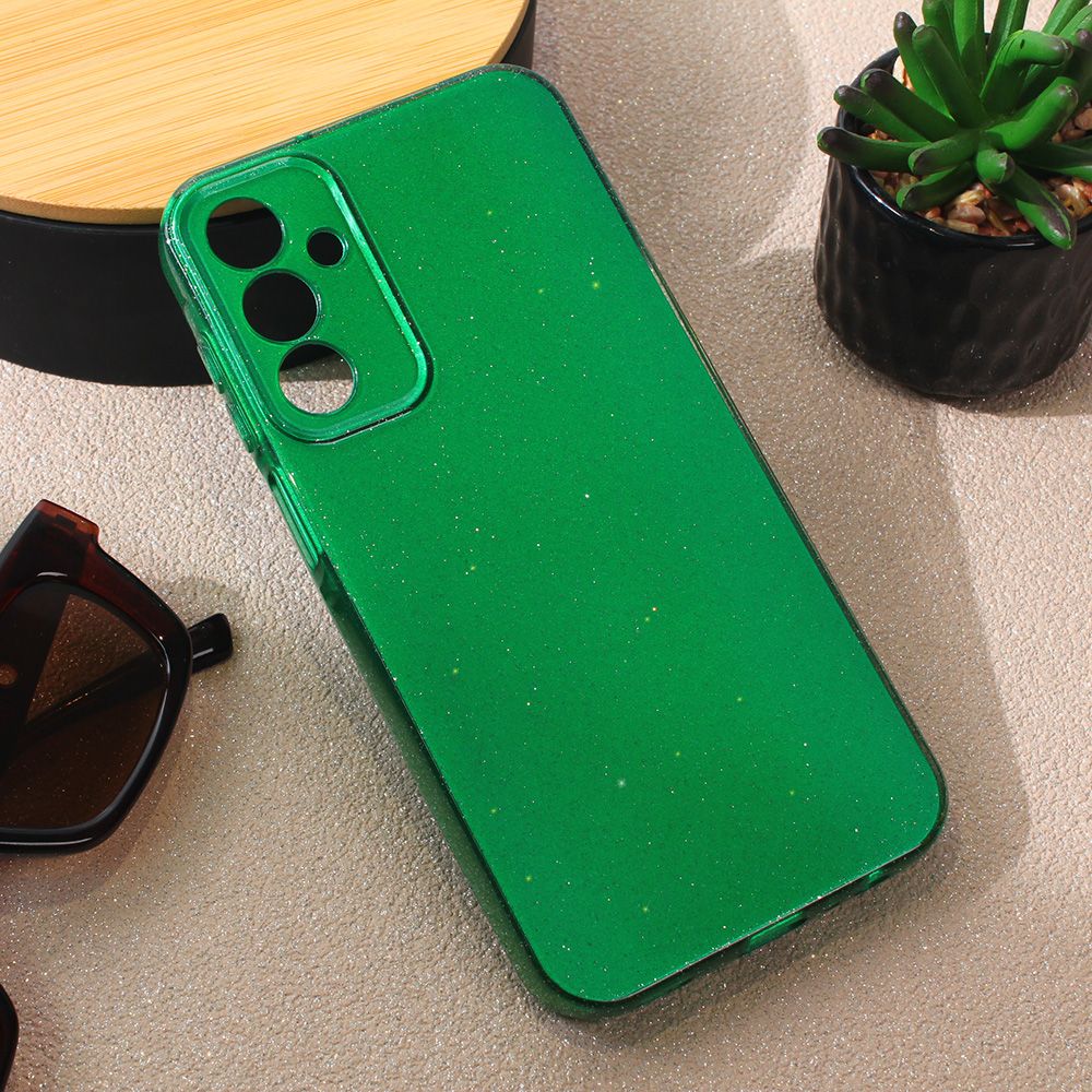 Maska za Samsung Galaxy A15 5G — Sparkle Dust, zelena