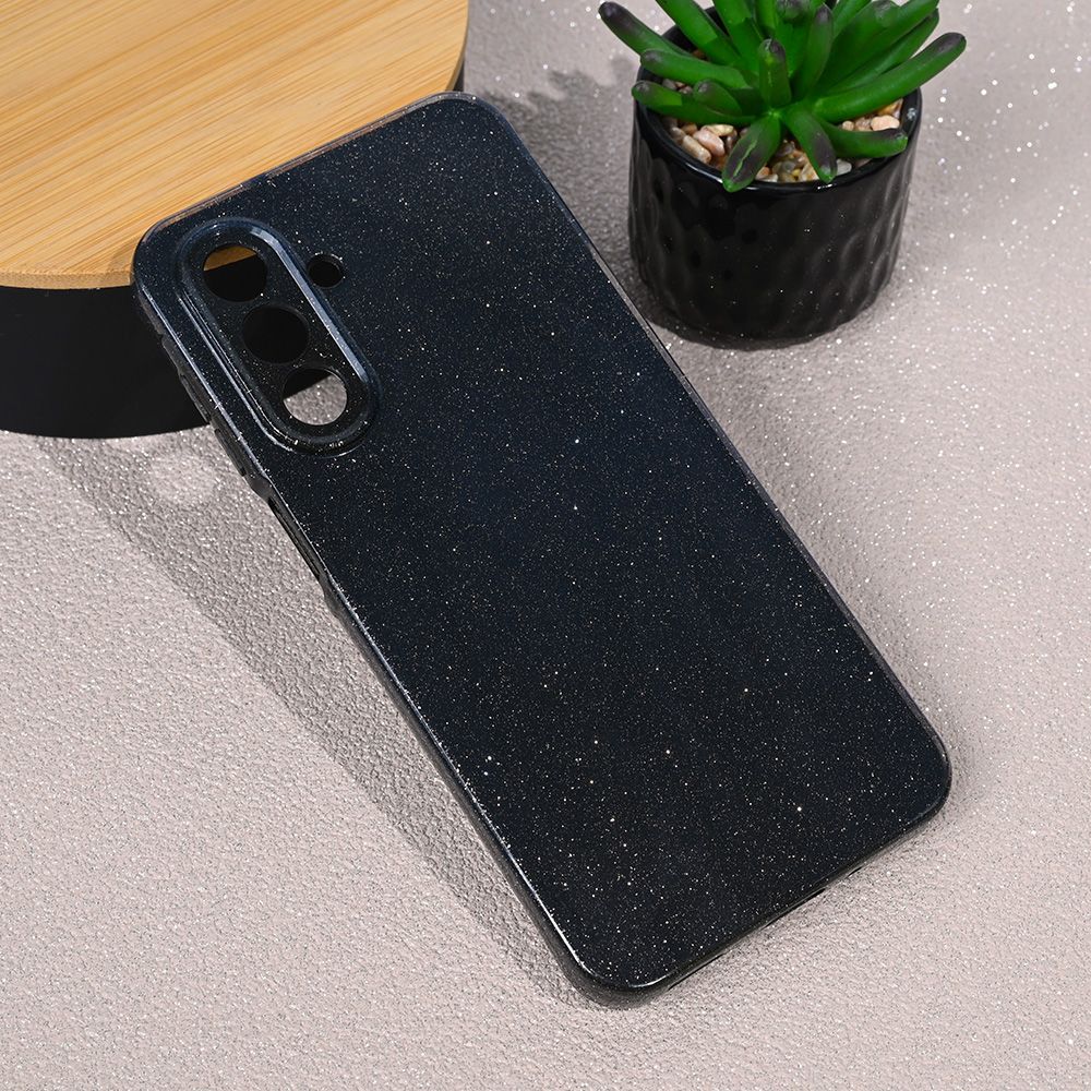 Maska za Samsung Galaxy A17 4G — Sparkle Dust, crna