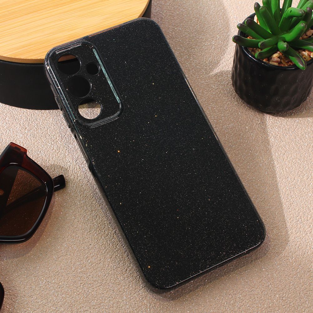 Maska za Samsung Galaxy A25 5G — Sparkle Dust, crna