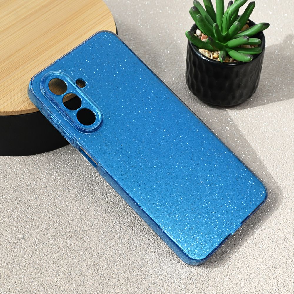 Maska za Samsung Galaxy A26 5G — Sparkle Dust, svetlo plava