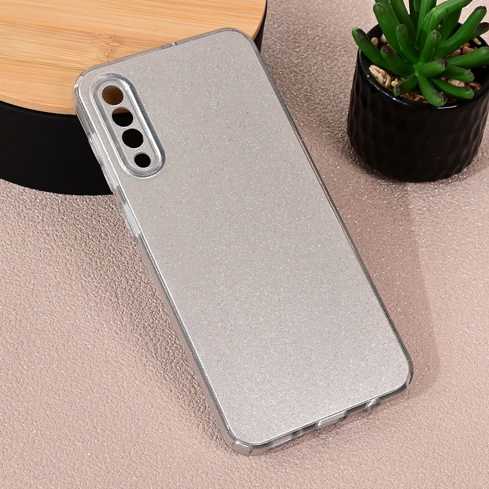 Maska za Samsung Galaxy A30s — Sparkle Dust, srebrna