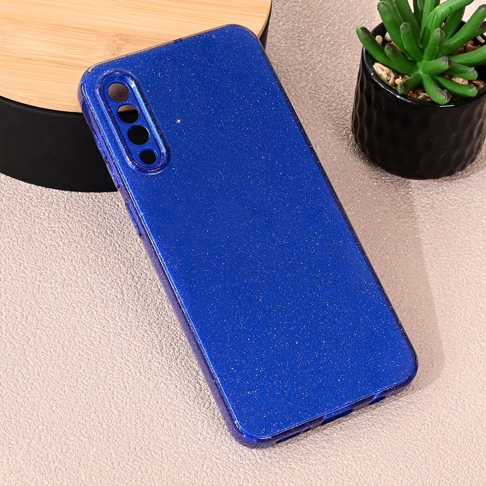 Maska za Samsung Galaxy A30s — Sparkle Dust, tamno plava