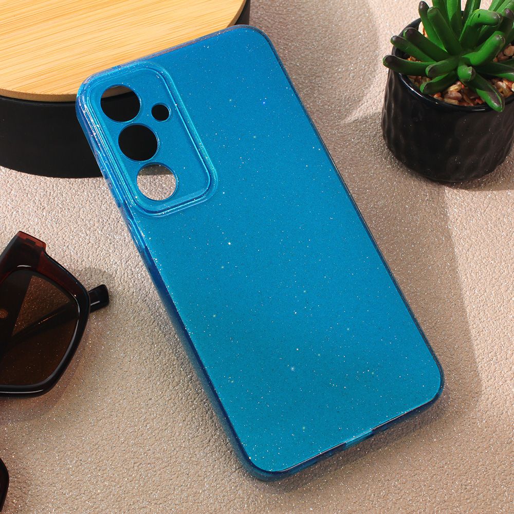 Maska za Samsung Galaxy A35 5G — Sparkle Dust, svetlo plava