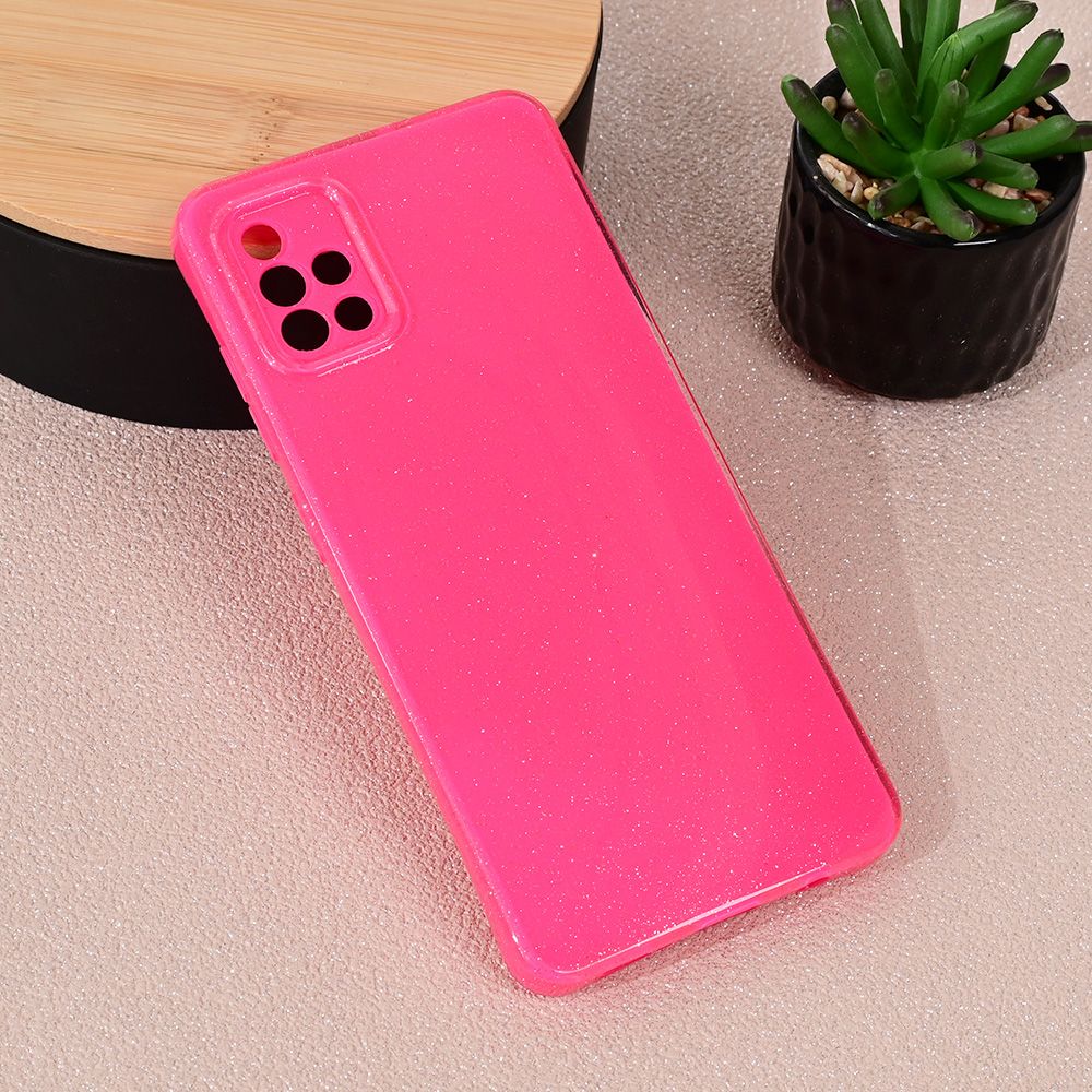 Maska za Samsung Galaxy A51 — Sparkle Dust, pink