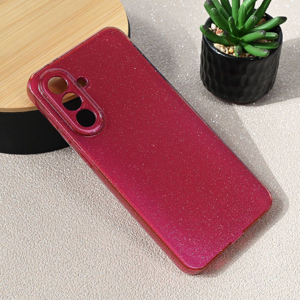 Maska za Samsung Galaxy A56 5G — Sparkle Dust, bordo