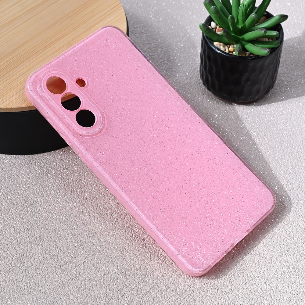 Maska za Samsung Galaxy A56 5G — Sparkle Dust, roze