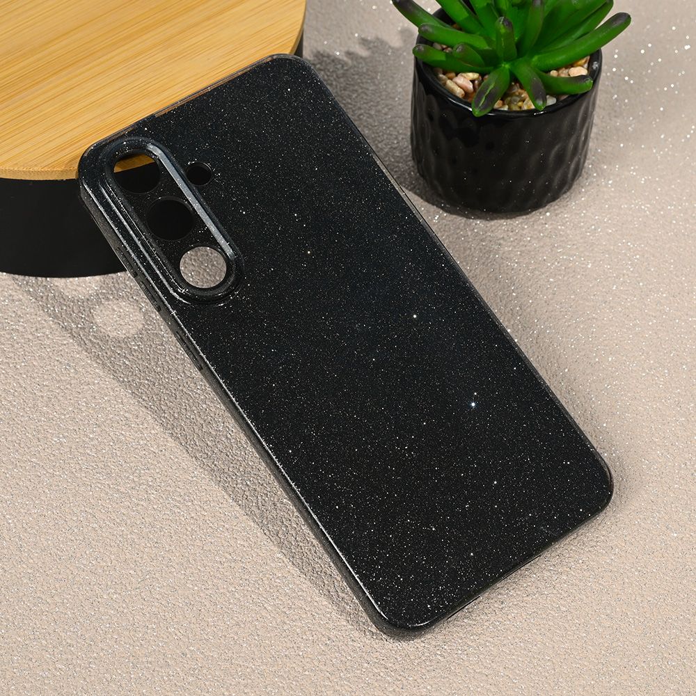 Maska za Samsung Galaxy S25 FE — Sparkle Dust, crna