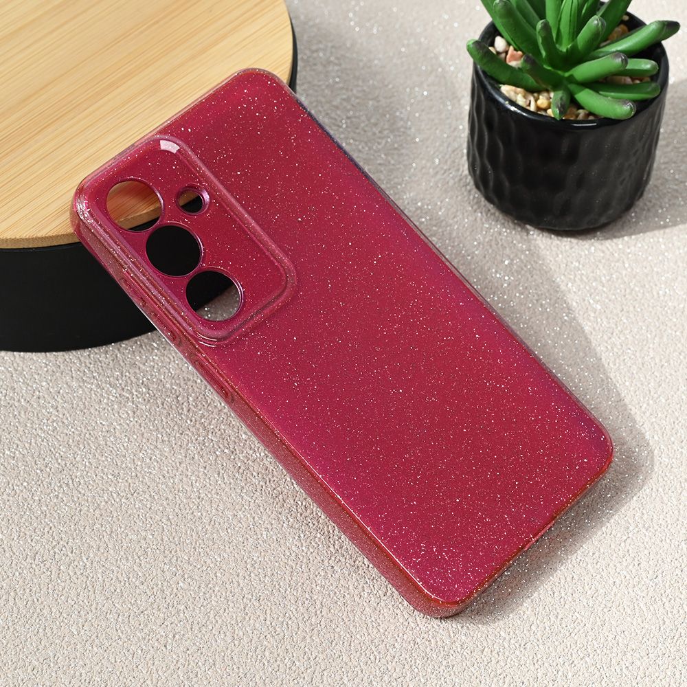 Maska za Samsung Galaxy S25 — Sparkle Dust, bordo