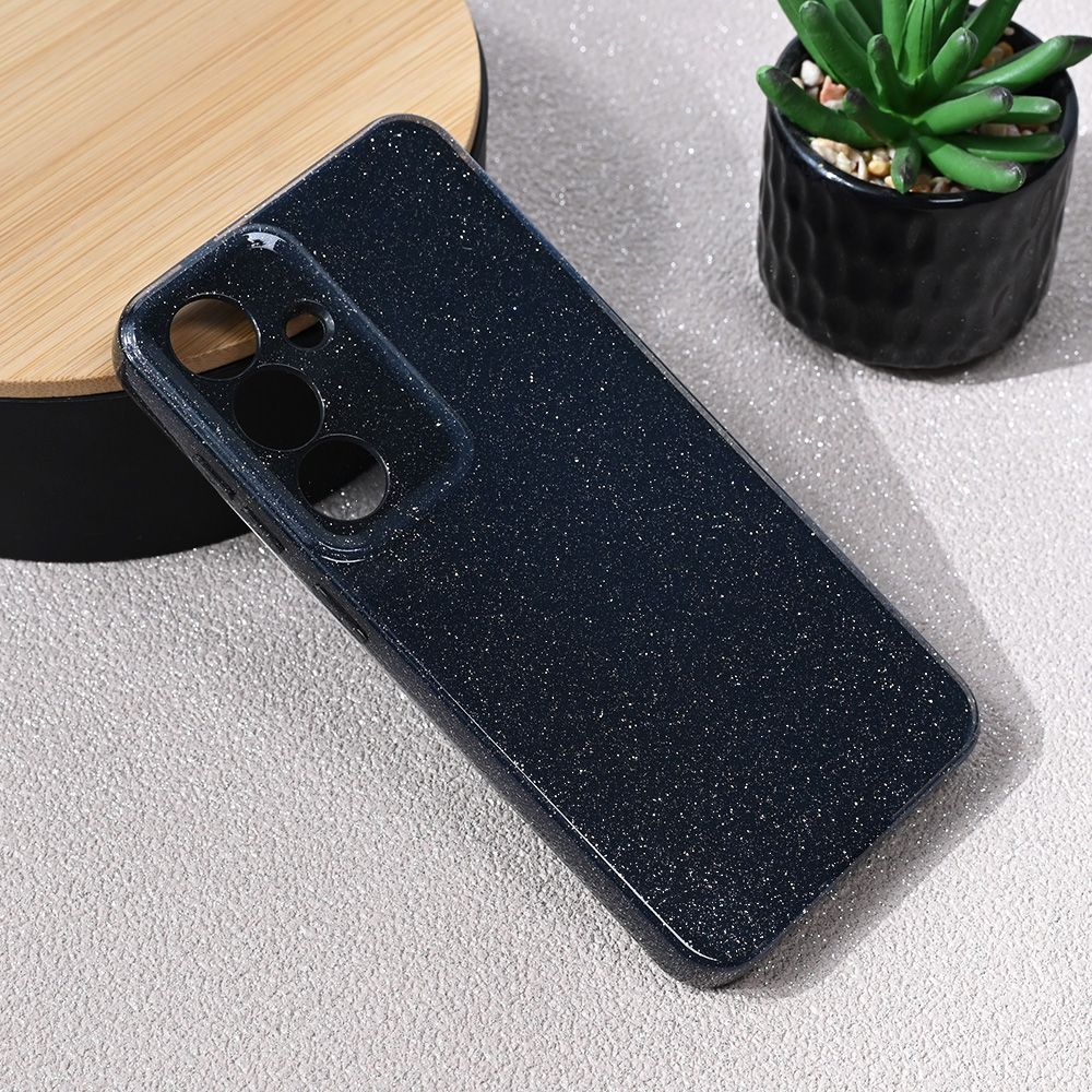 Maska za Samsung Galaxy S25 — Sparkle Dust, crna