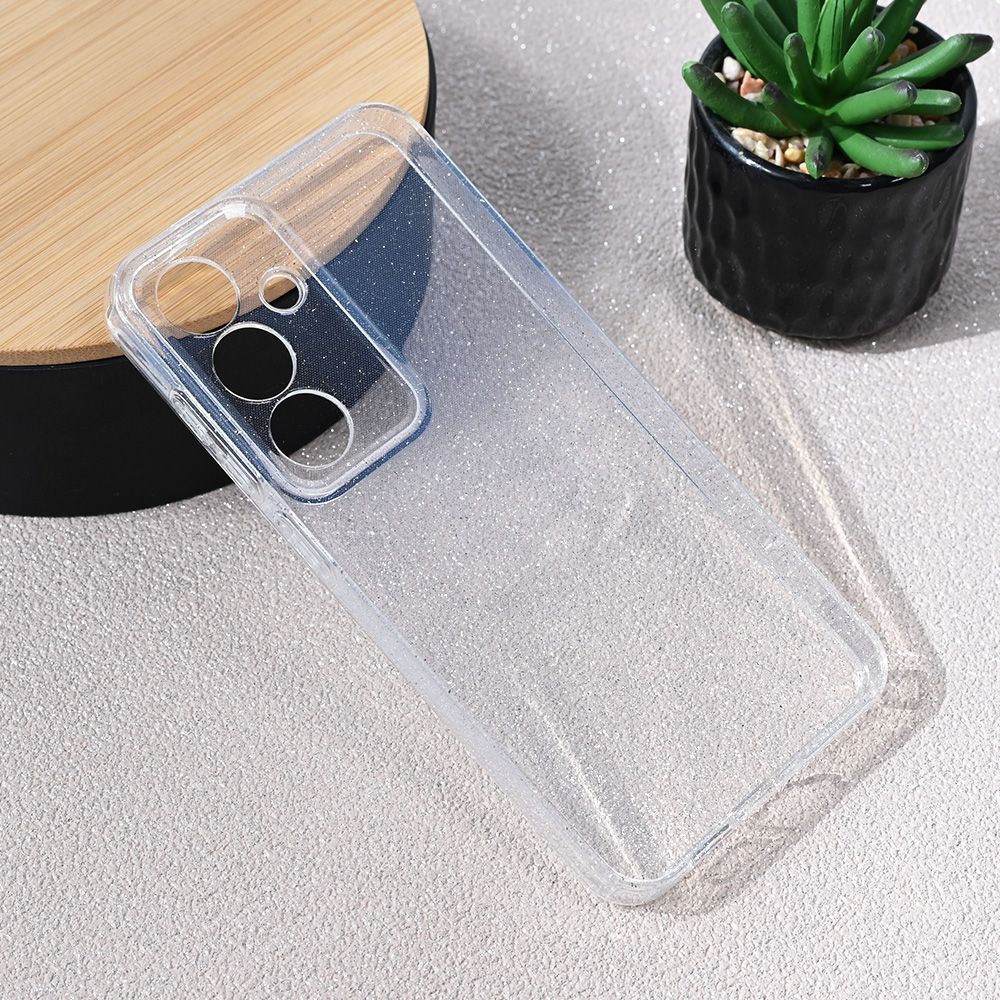 Maska za Samsung Galaxy S25 — Sparkle Dust, transparent