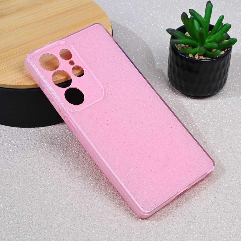 Maska za Samsung Galaxy S25 Ultra — Sparkle Dust, roze