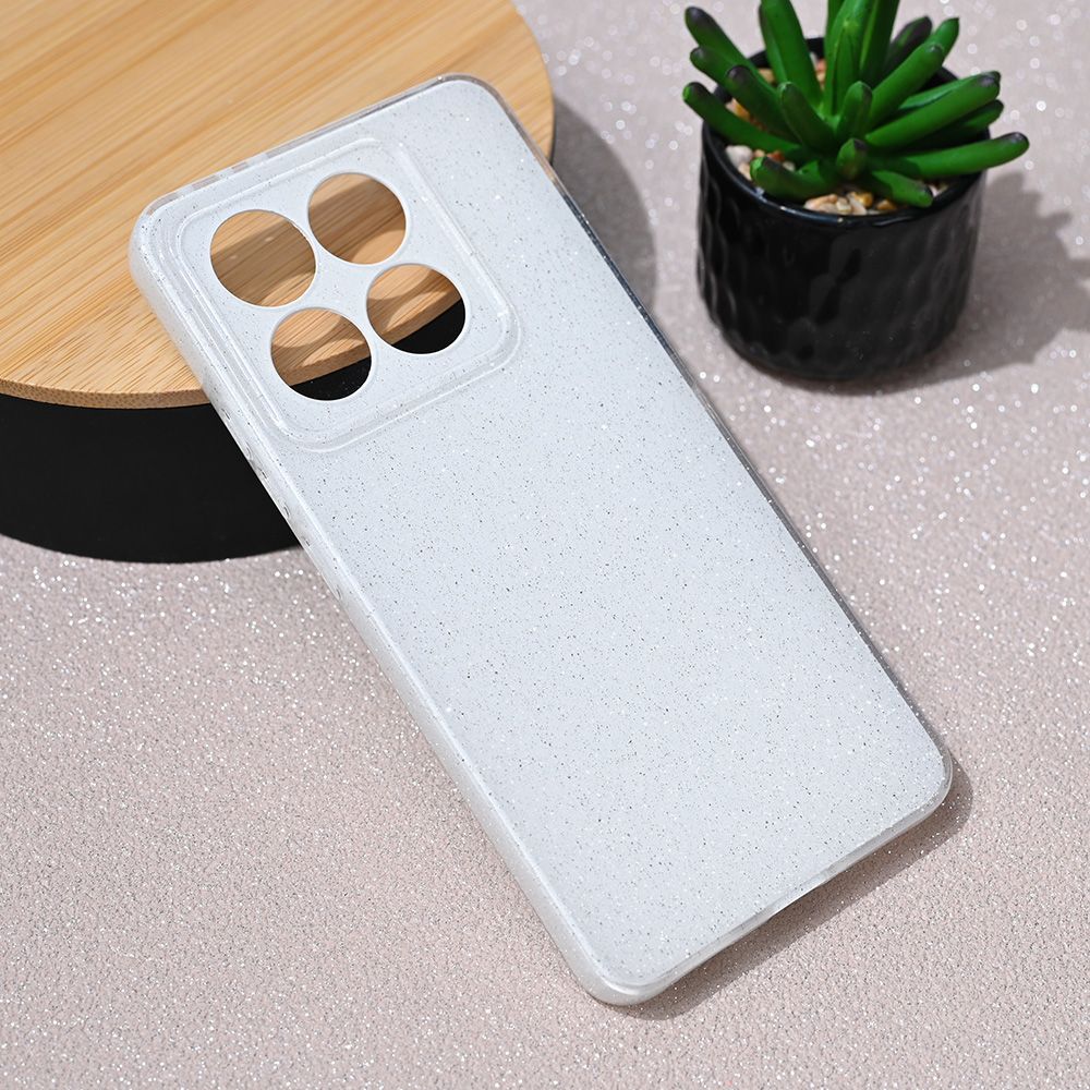 Maska za Xiaomi 14T — Sparkle Dust, bela