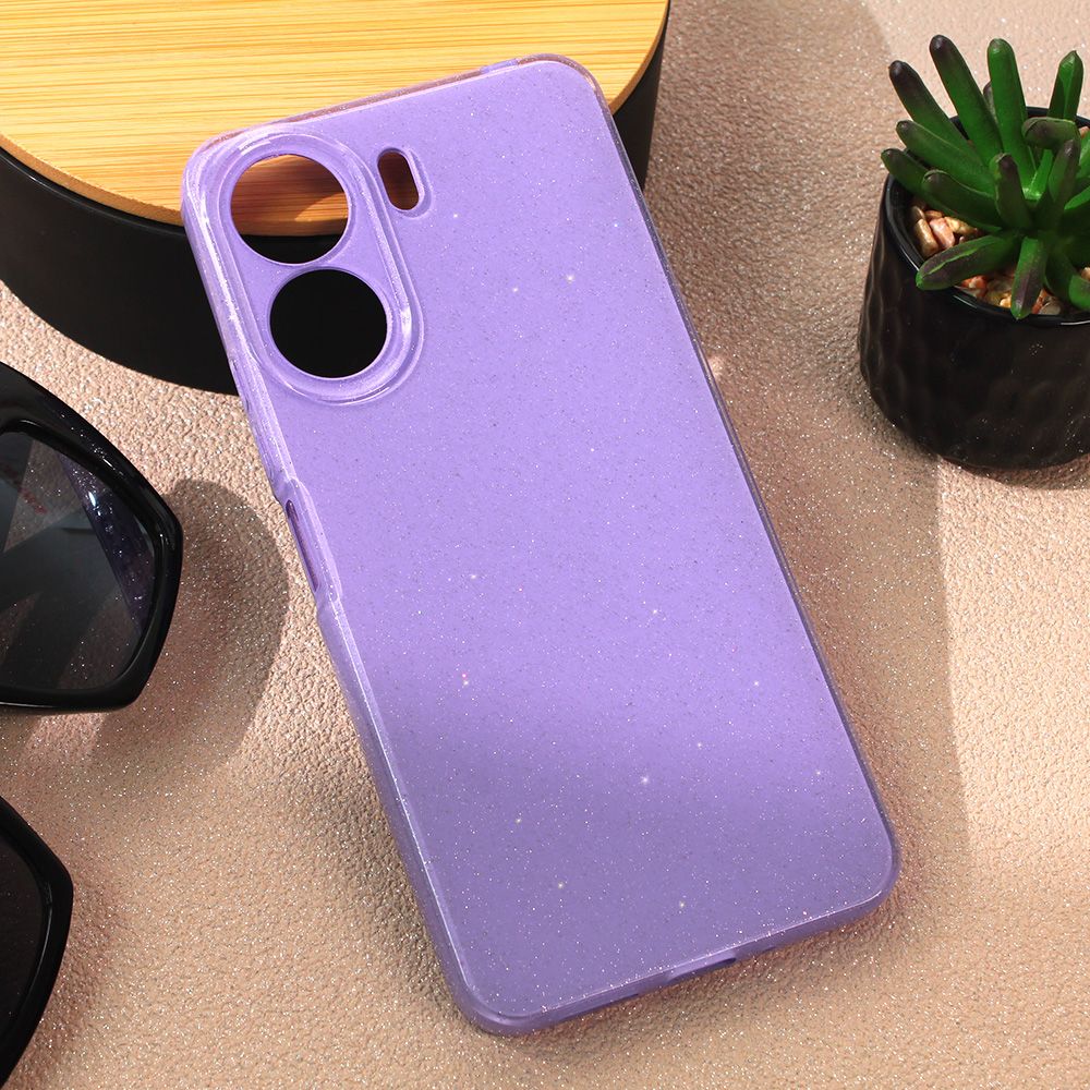 Maska za Xiaomi Redmi 13C — Sparkle Dust, ljubicasta