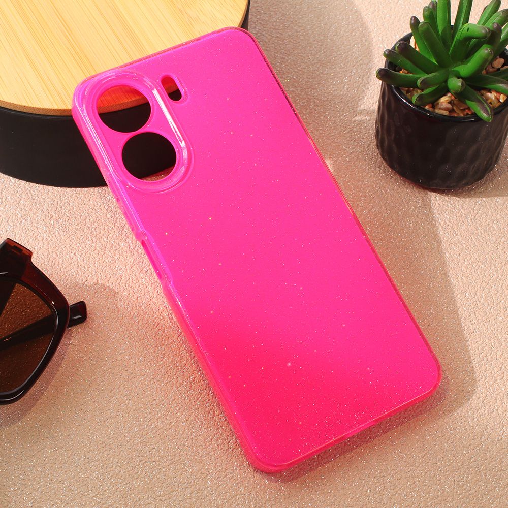 Maska za Xiaomi Redmi 13C — Sparkle Dust, pink