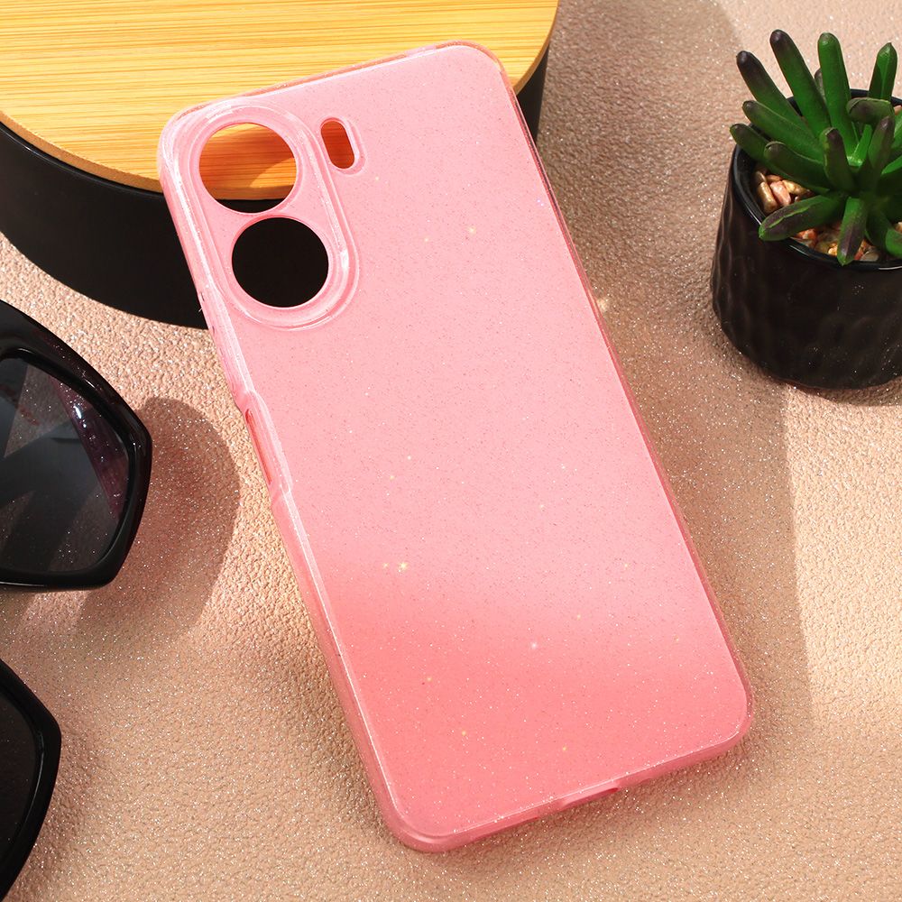 Maska za Xiaomi Redmi 13C — Sparkle Dust, roze
