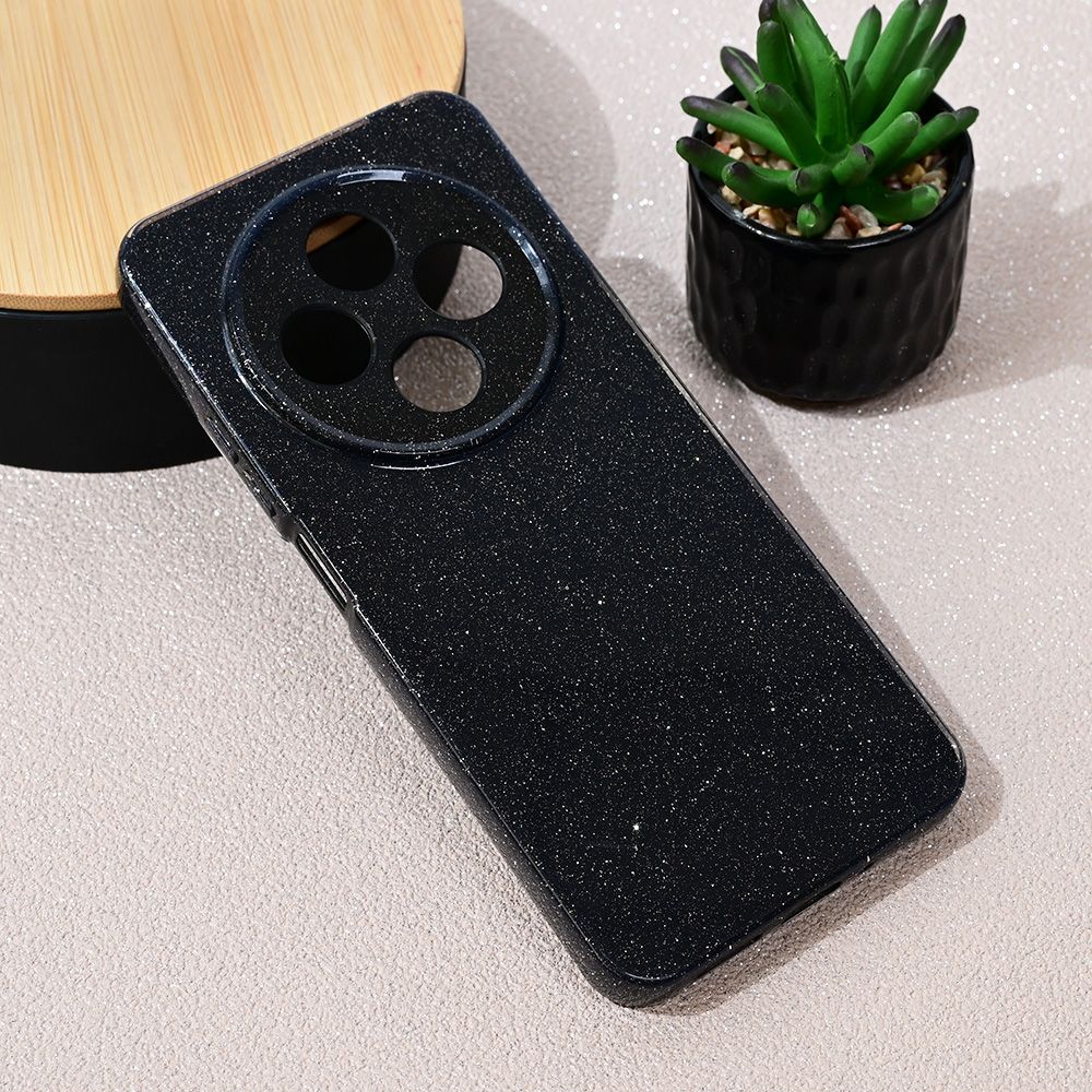 Maska za Xiaomi Redmi 14C — Sparkle Dust, crna