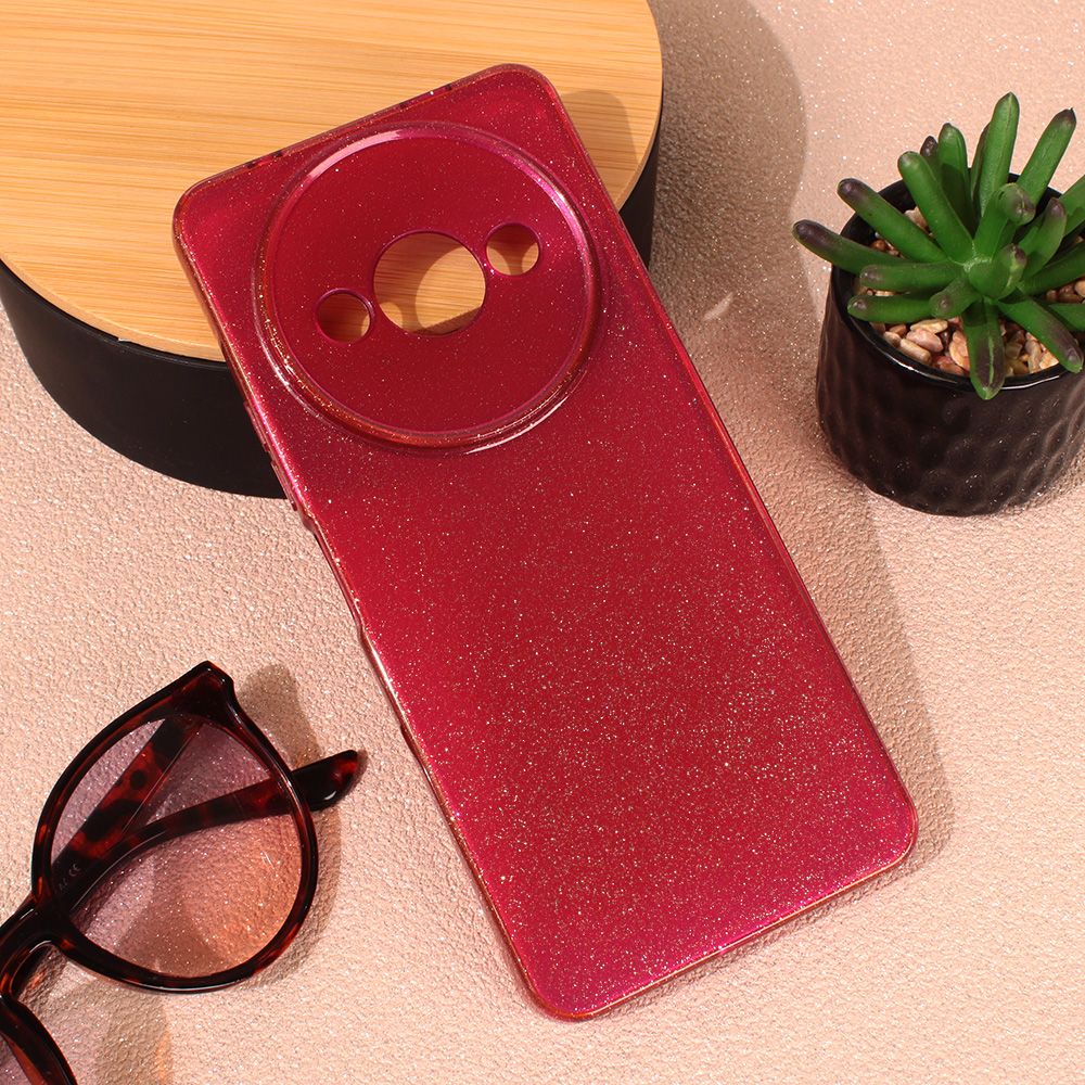 Maska za Xiaomi Redmi A3 — Sparkle Dust, bordo