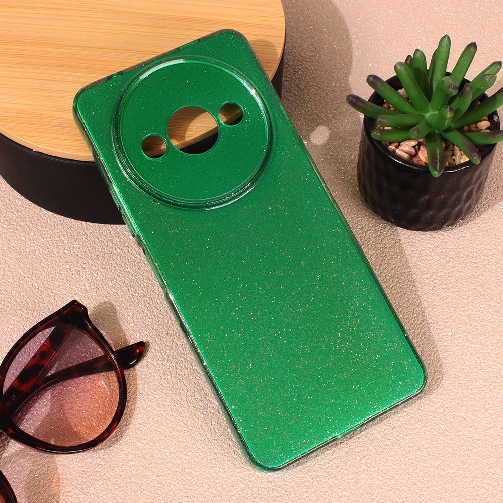 Maska za Xiaomi Redmi A3 — Sparkle Dust, zelena
