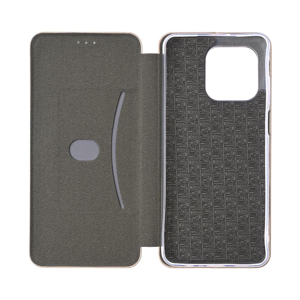 Maska za Honor X5c Plus — Teracell Flip Cover, zlatna