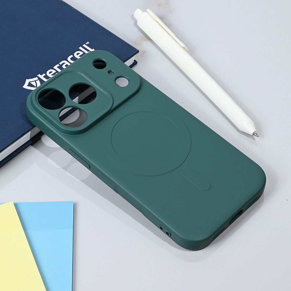 Maska za Apple iPhone 17 Pro — Teracell Giulietta Magsafe, tamno zelena