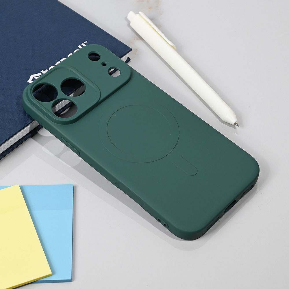 Maska za Apple iPhone 17 Pro Max — Teracell Giulietta Magsafe, tamno zelena