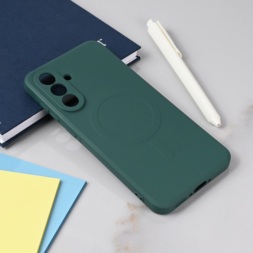 Maska za Samsung Galaxy A36 5G — Teracell Giulietta Magsafe, tamno zelena