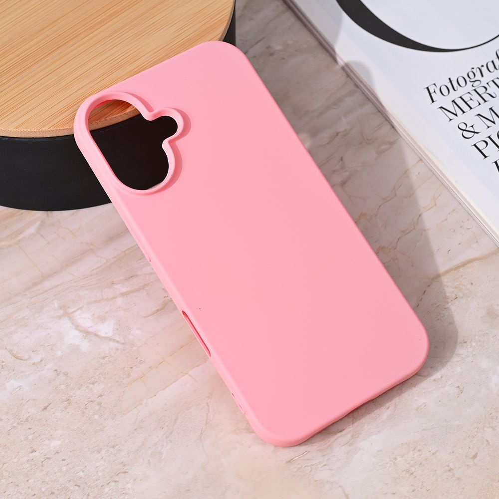 Maska za Apple iPhone 16 — Teracell Giulietta, mat roze