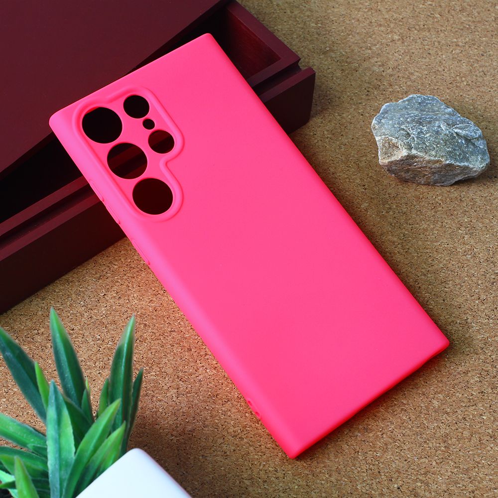 Maska za Samsung Galaxy S23 Ultra — Teracell Giulietta, mat pink