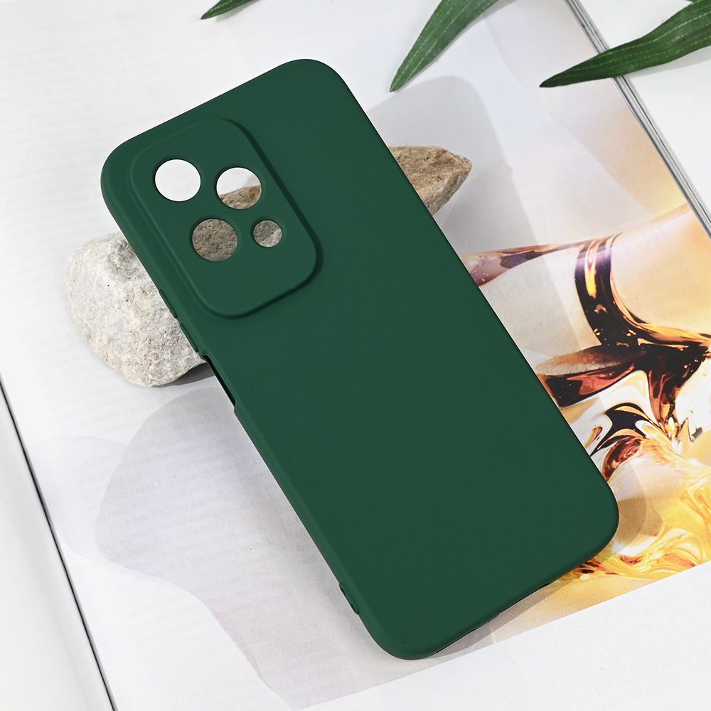 Maska za Honor 200 Lite — Teracell Soft Velvet, tamno zelena