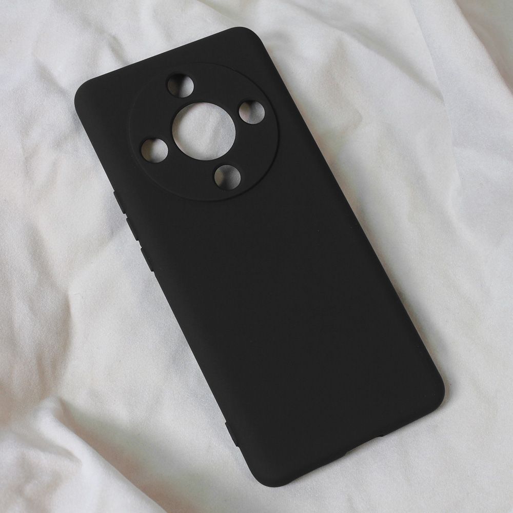 Maska za Honor Magic 6 Lite — Teracell Soft Velvet, crna