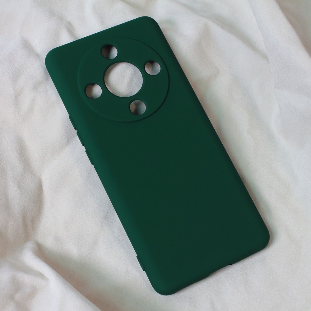 Maska za Honor Magic 6 Lite — Teracell Soft Velvet, tamno zelena