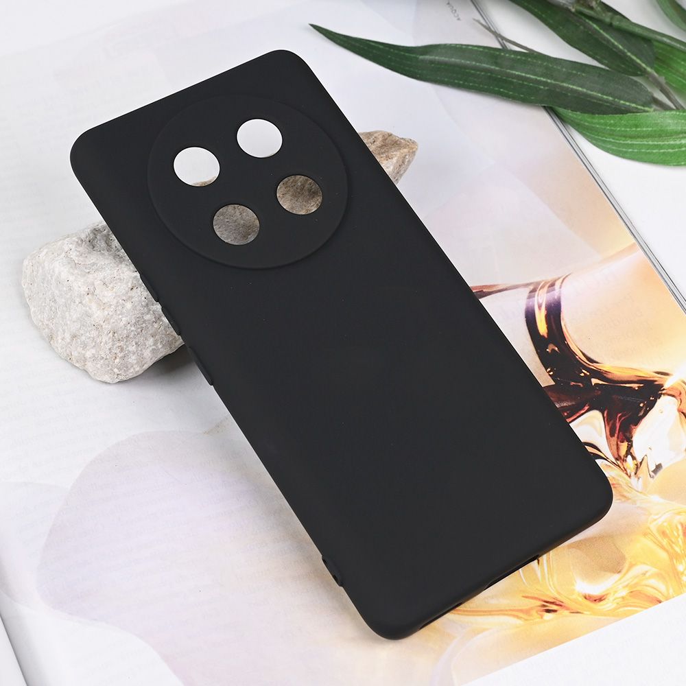 Maska za Honor Magic 7 Lite — Teracell Soft Velvet, crna