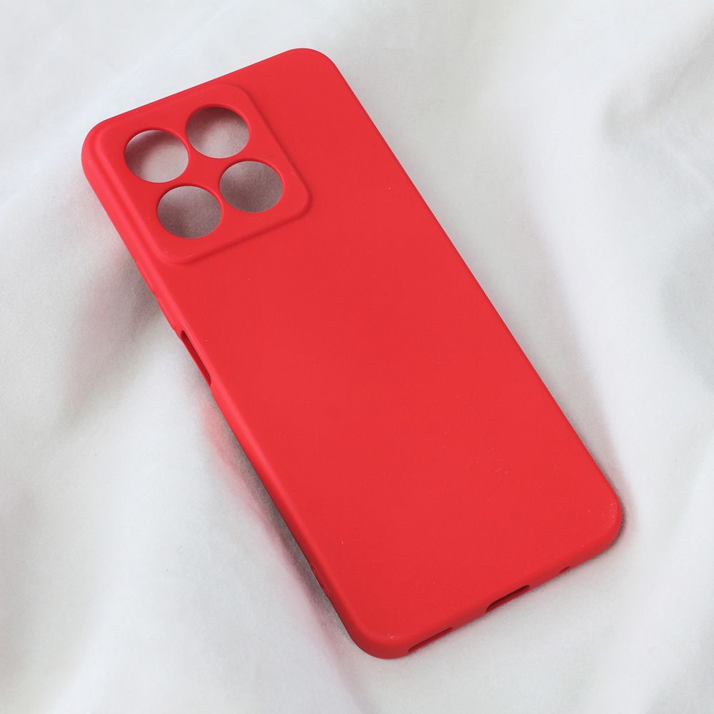 Maska za Honor X8a — Teracell Soft Velvet, crvena