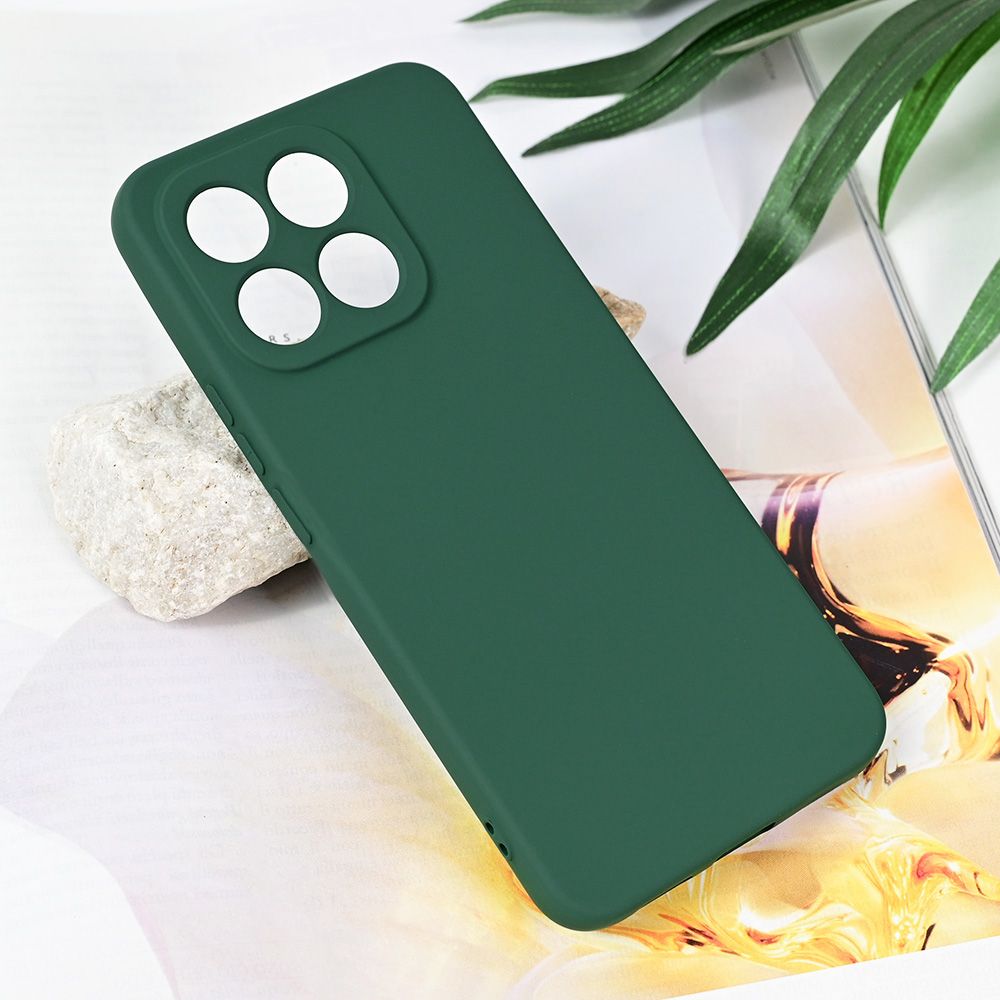 Maska za Honor X8c — Teracell Soft Velvet, tamno zelena