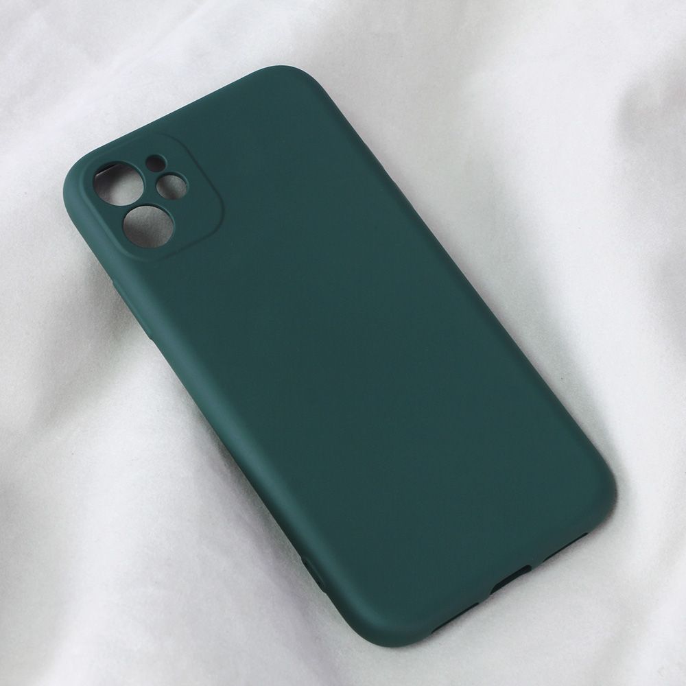 Maska za Apple iPhone 11 — Teracell Soft Velvet, tamno zelena