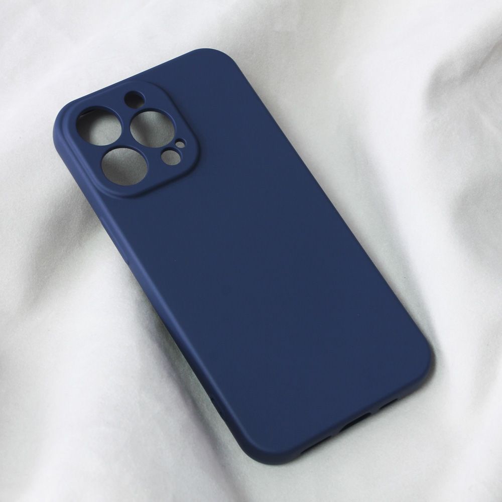Maska za Apple iPhone 13 Pro — Teracell Soft Velvet, tamno plava