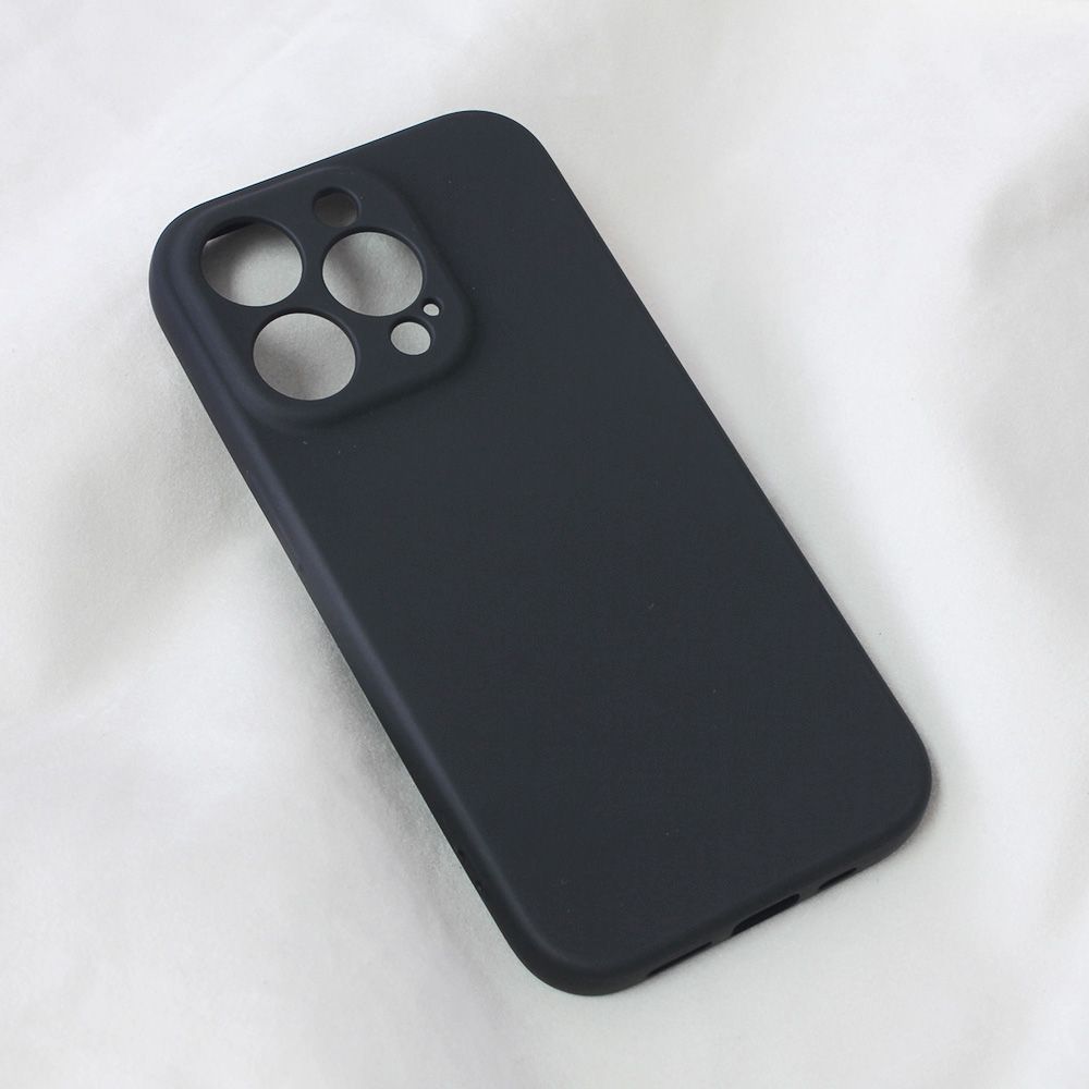 Maska za Apple iPhone 14 Pro — Teracell Soft Velvet, crna