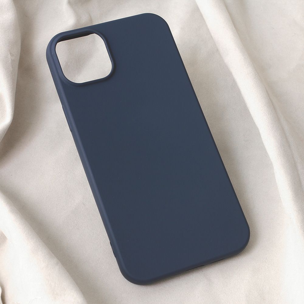 Maska za Apple iPhone 15 Plus — Teracell Soft Velvet, tamno plava