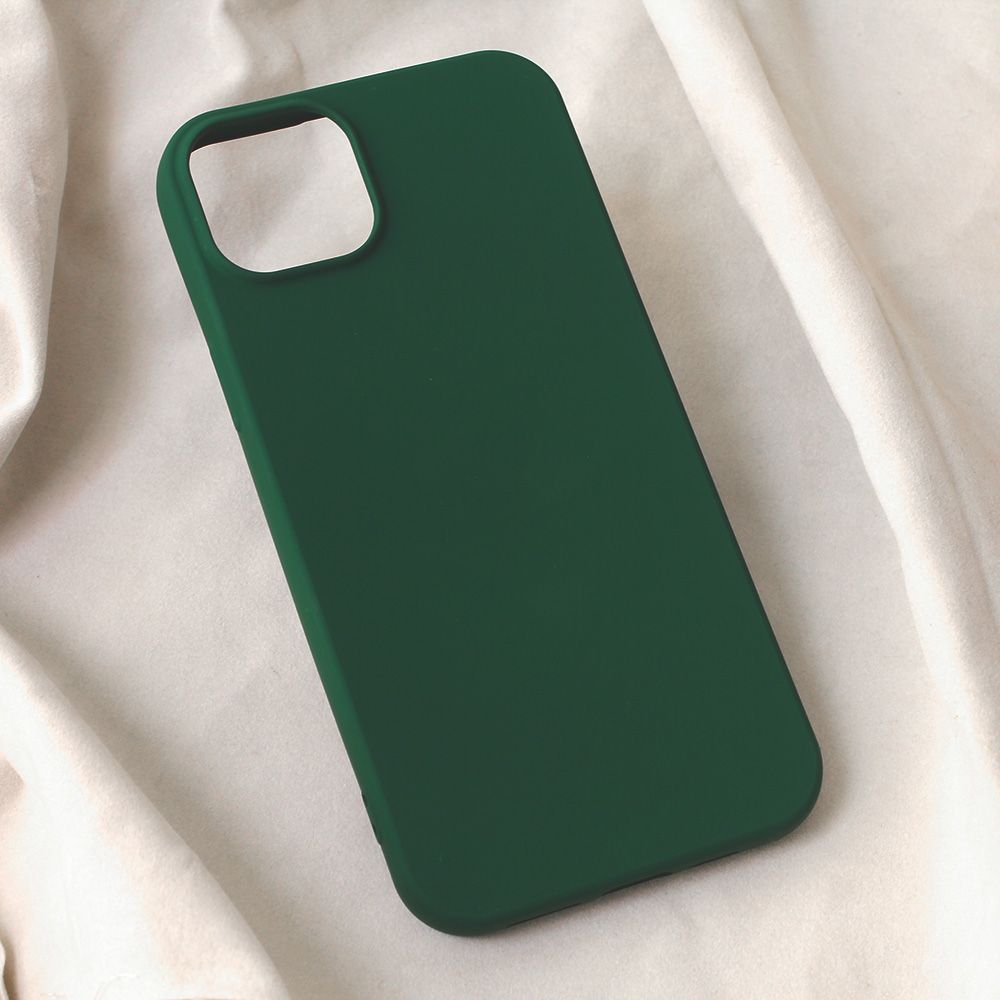 Maska za Apple iPhone 15 Plus — Teracell Soft Velvet, tamno zelena