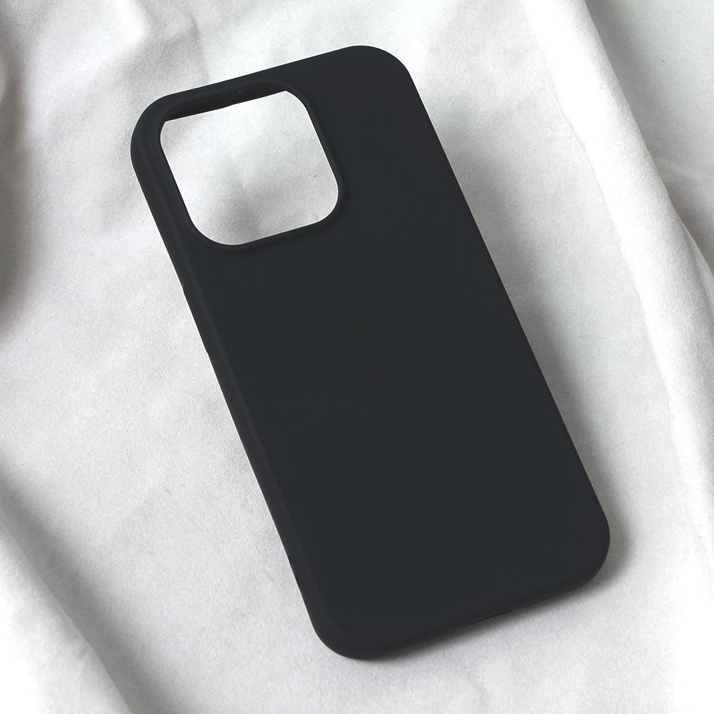 Maska za Apple iPhone 15 Pro — Teracell Soft Velvet, crna